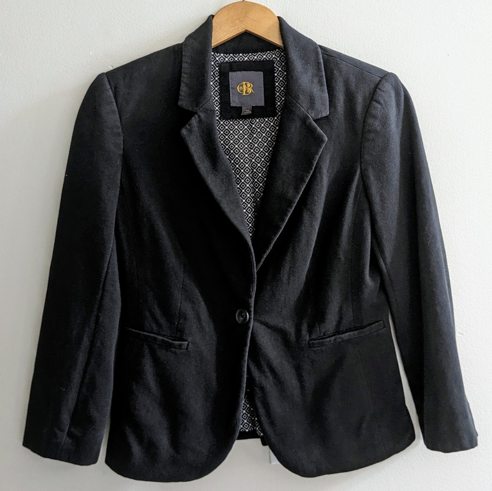 🌼Vintage Blazer, Black, One button, Soft, Women's Size XS
